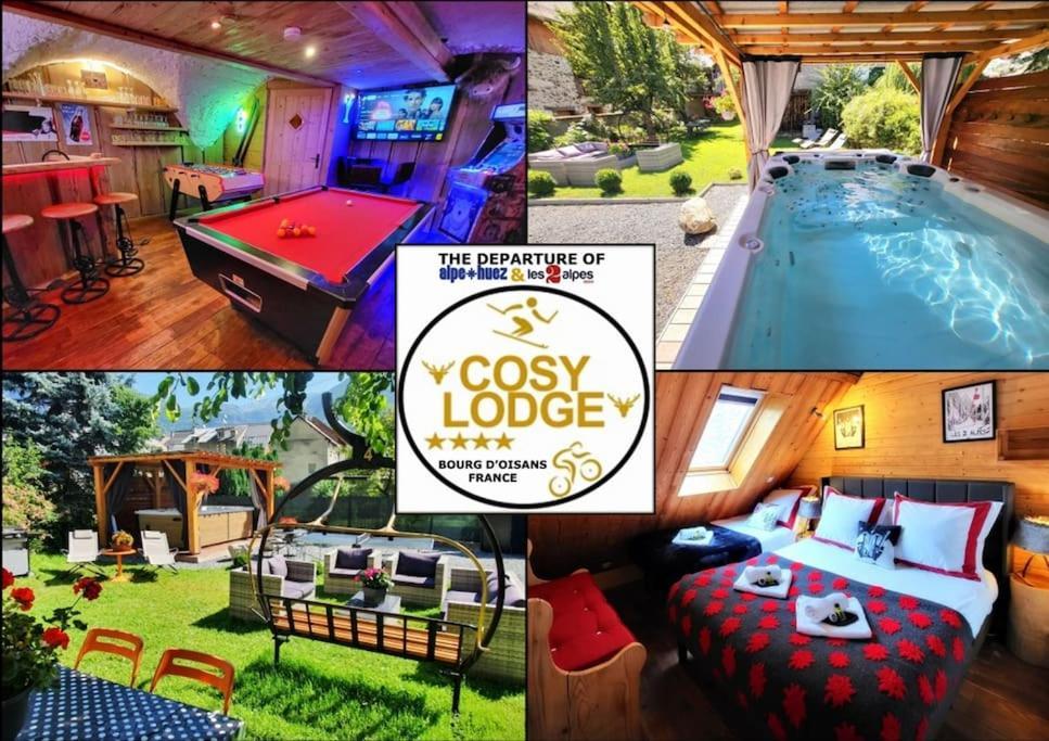 Le Cosy Lodge Departs Ski Alpe D'Huez 2 Alpes La Grave Et Col D'Ornon Detente Jacuzzi Piscine Sauna Bar Billard Le Bourg-dʼOisans Esterno foto